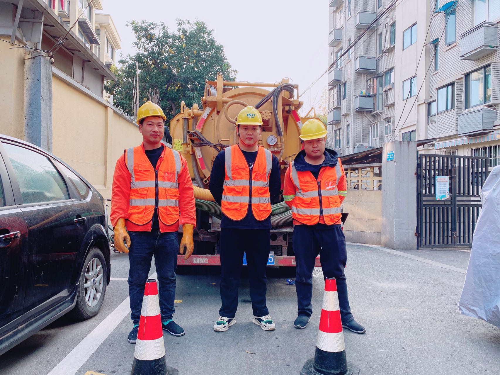 健园南京某小区管道清淤检测施工